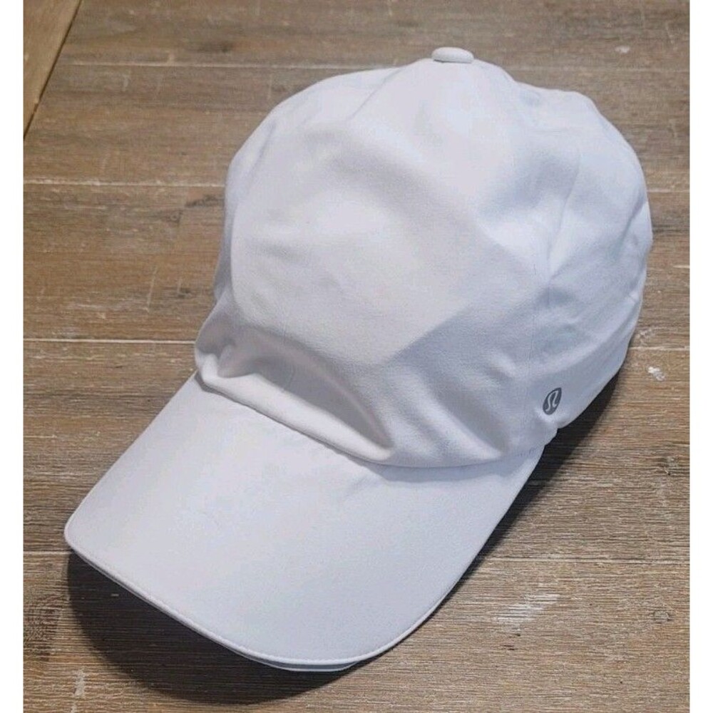 Lululemon Womens Fast and Free Running Hat White Adjustable Strap Cap